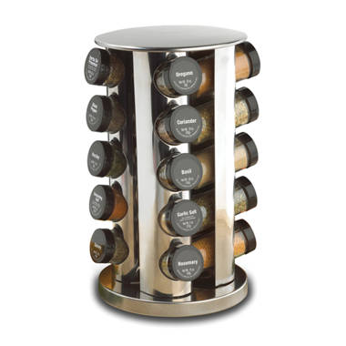 Kamenstein Revolving 20 Jar Countertop Rack Tower Organizer